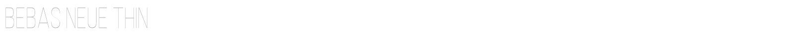 Bebas Neue font preview